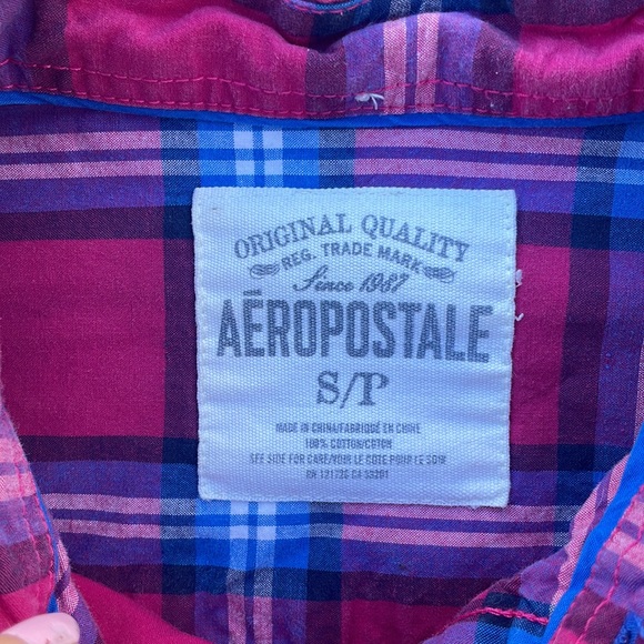 Aeropostale Cotton Button Up Shirt - Picture 2 of 6